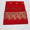 Katan Baby Saree For Girl - Red