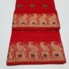 Katan Baby Saree For Girl - Red