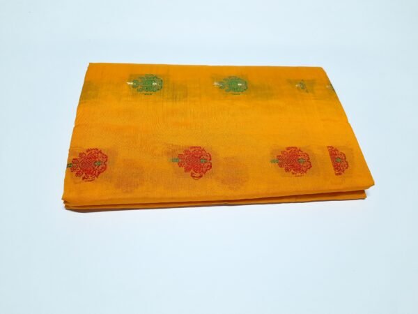 Katan Baby Saree For Girl - Yellow