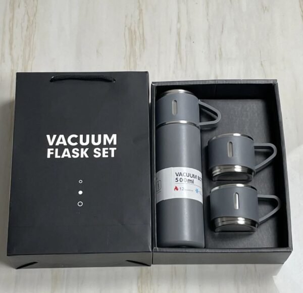 imgi_104_860009d9422edcd519 Vacuum Flask Set with 2 Cups Gray Color