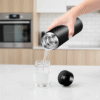 500ml Temperature LED Display Stainless Steel Flask Black Color